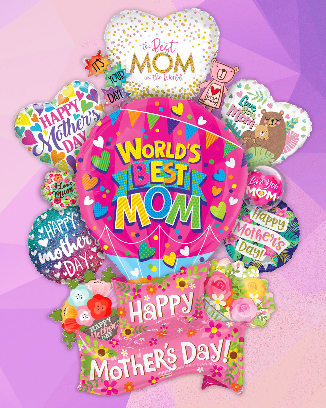 Mother's Day Foil and Latex Balloons