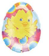 27" Chick in Egg Balloon