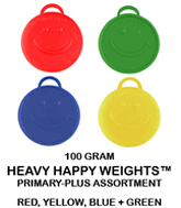 100 Gram Happy Balloon Weights Primary Asst. 10 pack