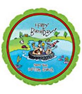 18" Birthday In Tire Gang Balloon