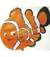 43" Orange Fish w/Baby