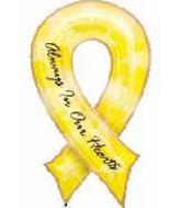 36" Always In Our Hearts Ribbon Balloon