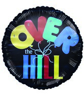 2" Airfill Over The Hill Ballons Black Balloon