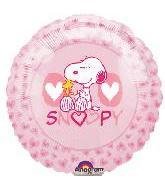 9" Airfill Only Snoopy Love Mini Balloon