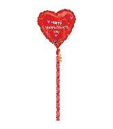 29" Hearts & Circles Garland Tail Balloon