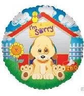 18" I'm Sorry Sad Puppy Dog House Balloon