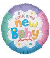 4" Airfill Only Welcome Baby Balloon