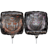 9" Airfill Only Transformers Square Shape Balloon