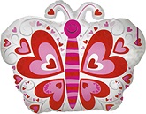 22" Love Butterfly Convergram Balloon