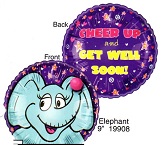 9" Airfill Only Lil' Fuzzies Elephant balloon (No Fuzzy)