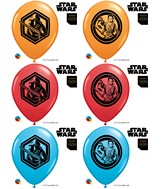 12" 6 Count Special Assorted Star Wars Latex Balloons