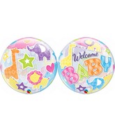 22" Single Bubble Packaged Welcome Baby Animals Patterns