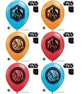11" Special Assorted 25 Count Star Wars: The Force Awakens Latex Balloons