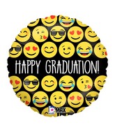 9" Airfill Only Balloon Emoji Graduation
