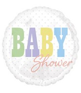 18" Baby Shower Pastel Balloon