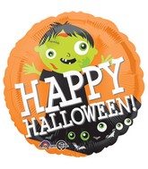 18" Happy Halloween Zombie Balloon