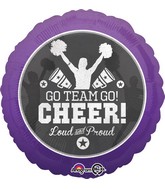 18" Cheer Go Team Go Balloon