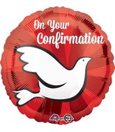 18" Confirmation Dove Balloon