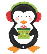 34" Foil Shape Holiday Penguin Balloon