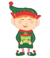 43" Foil Shape Holiday Elf Balloon