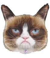 28" Foil Licensed Shape Grumpy Cat