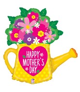 32" Foil Shape Mother's Day Garden Watering Can Balloon