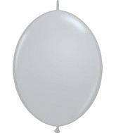 12" Quicklink Gray (50 Count) Qualatex Quick Link Balloons