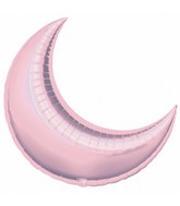 35" Pastel Pink Crescent Moon Balloon