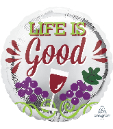18" Life Is Good Balloon