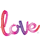 31" Airfill Only Consumer Inflatable Love Foil Balloon
