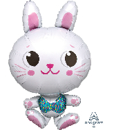 34" Funny Bunny SuperShape Foil Balloon