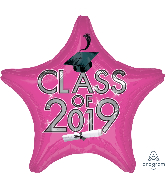 18" Class of 2019 - Pink Foil Balloon