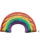 34" Iridescent Rainbow Foil Balloon