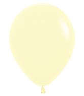 5" Betallatex Pastel Matte Yellow Latex Balloons (100 Per Bag)