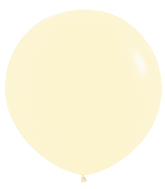 36" Betallatex Pastel Matte Yellow Latex Balloons (2 Per Bag)