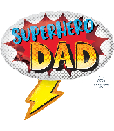 27" Superhero Dad Foil Balloon