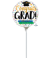 9" Airfill Only Congrats Grad Books Foil Balloon