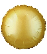 18" CTI Brand Antique Gold Circle Foil Balloon