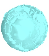 18" CTI Brand Powder Blue Circle Balloon