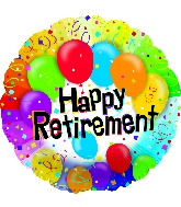 17" Happy Retirement Balloon