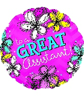 17" Pink Great Assistant Balloon