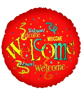 18" Welcome Repeat Red Balloon
