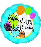 18" Happy Birthday Gifts Balloon
