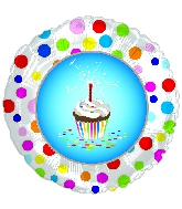 9" Airfill Only Happy Birthday Treat Balloon