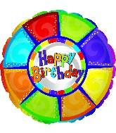 31" Happy Birthday Colourful Pieces