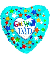 18" Get Well Dad Foil Balloon
