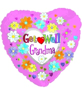 18" Get Well Grandma Balloon