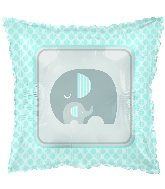 18" Lil Peanut Boy Elephant Foil Balloon