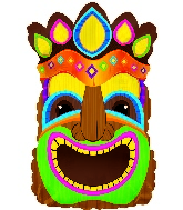 22" Crowned Tiki God Balloon