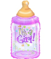 33" It's a Girl Bottle Foil Balloon